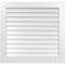 Ekena Millwork Vertical Surface Mount PVC Gable Vent: Non-Functional, w/3-1/2"W x 1"H, Standard Frame, 38"W x 36"H GVPVE38X3601SN - alternate 1